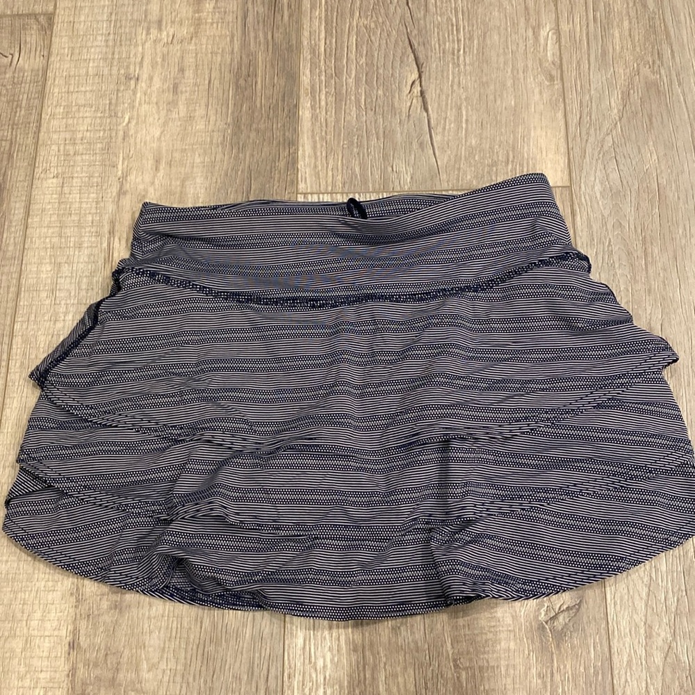 Athleta Blue Ruffle Skort